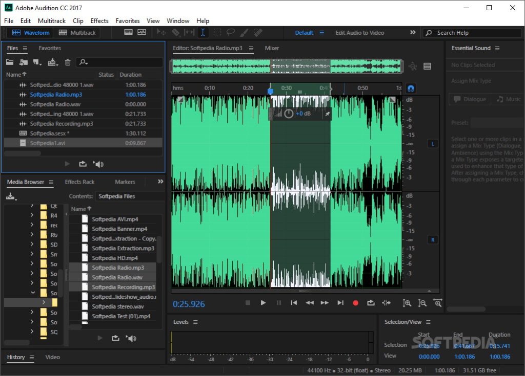 line in recording with adobe audition